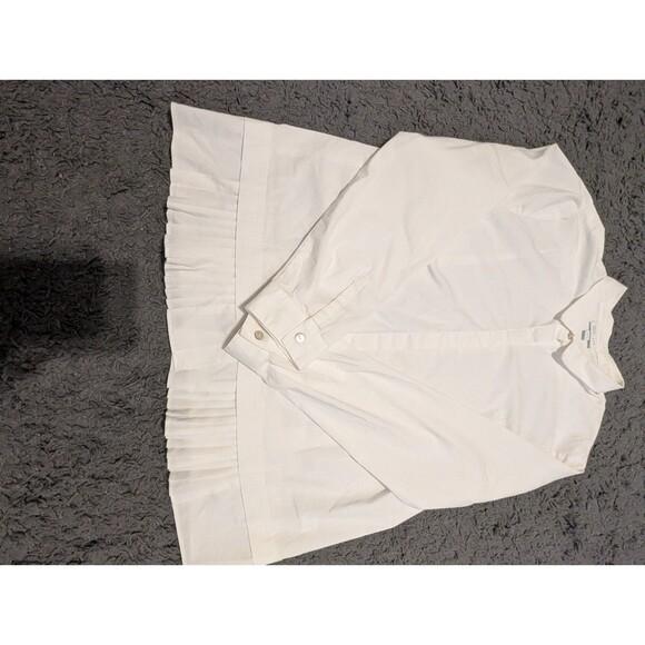 J. Jill NWT White Shirt Collection - Long Sleeve Button-up - Size Large - Picture 8 of 13